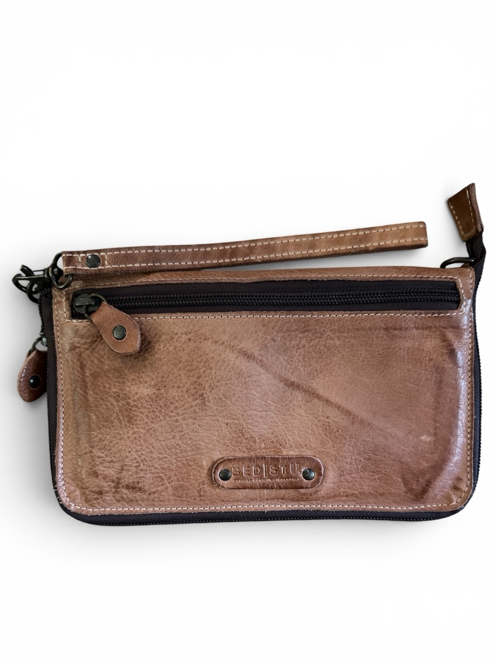 Bedstu Women’s Brown Leather Wristlet Wallet